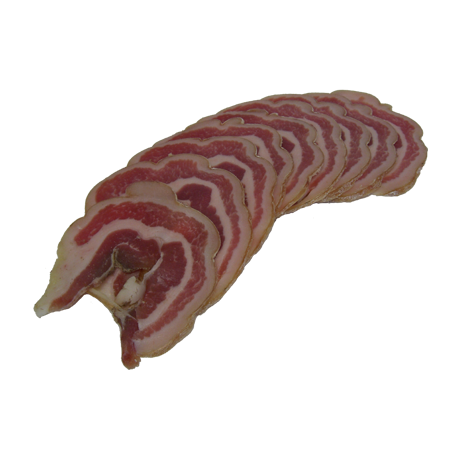 Lard roulé sec tranché Lard roulé sec tranché
