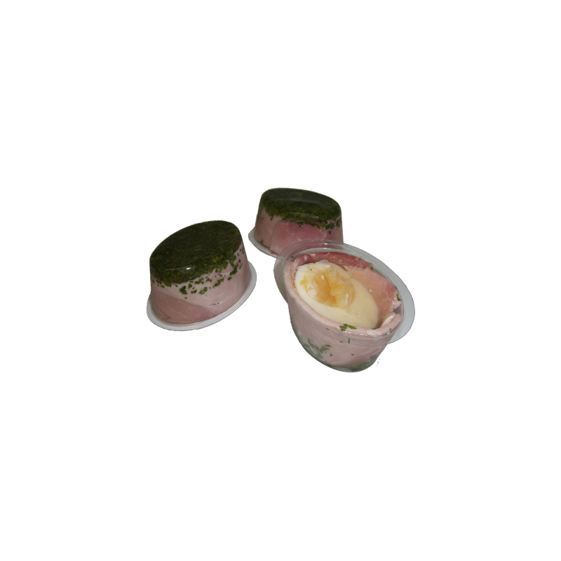 Aspic au jambon et oeuf *