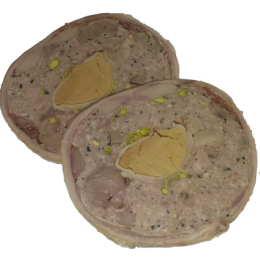 Ballotine de porcelet farcie au foie gras