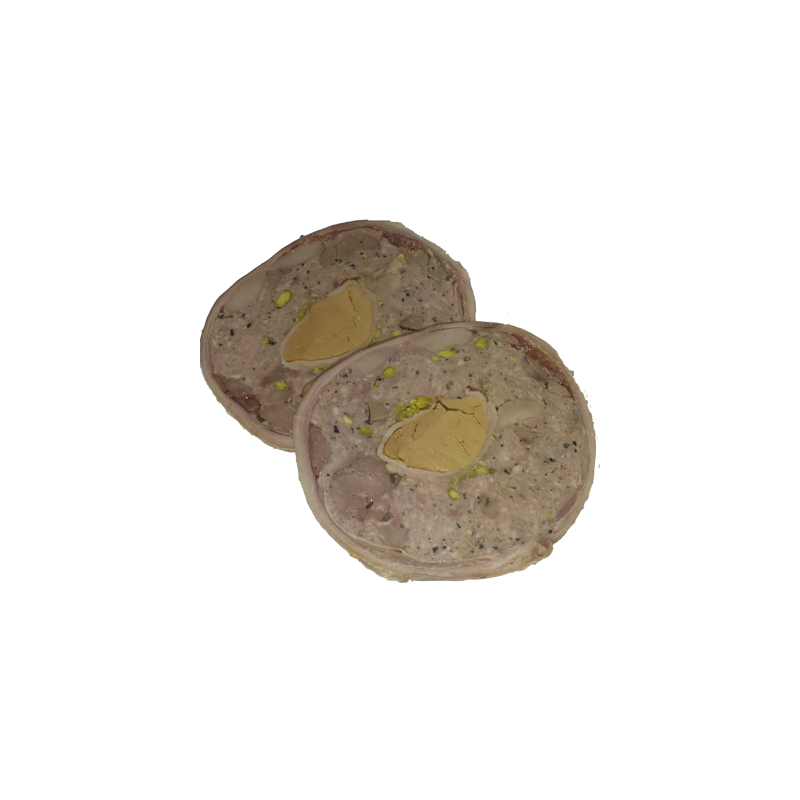 Ballotine de porcelet farcie au foie gras