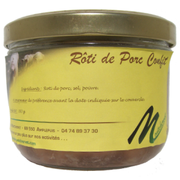 Rôti de porc confit 350g