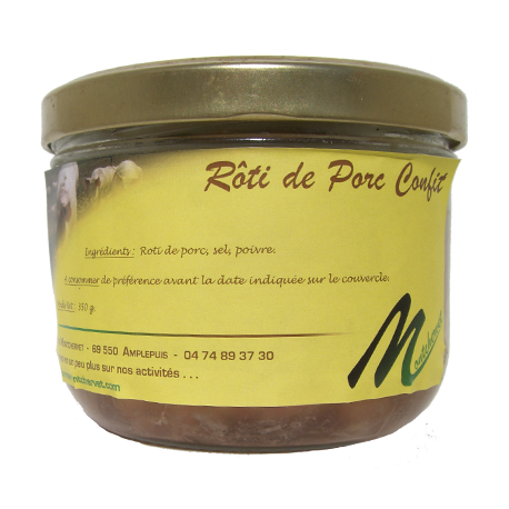Rôti de porc confit 350g Rôti de porc confit 350g