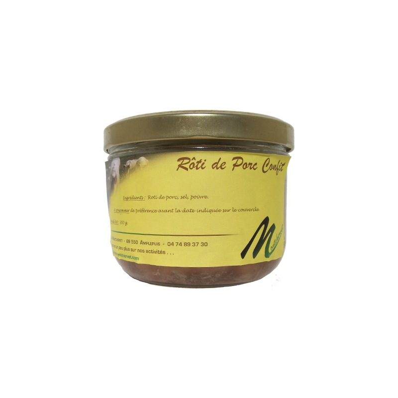 Rôti de porc confit 350g