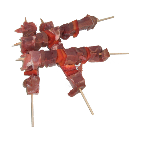 Brochettes abat de porc Brochettes abat de porc