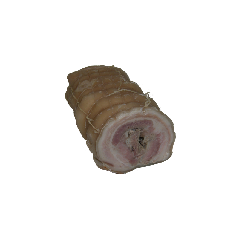 Lard roulé cuit