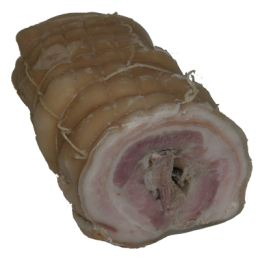 Lard roulé cuit