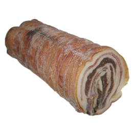 Lard roulé sec en morceau fumé