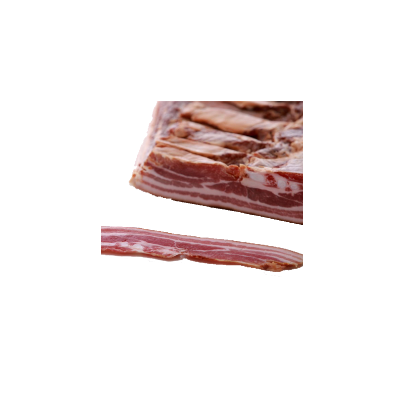 Lard salé fumé